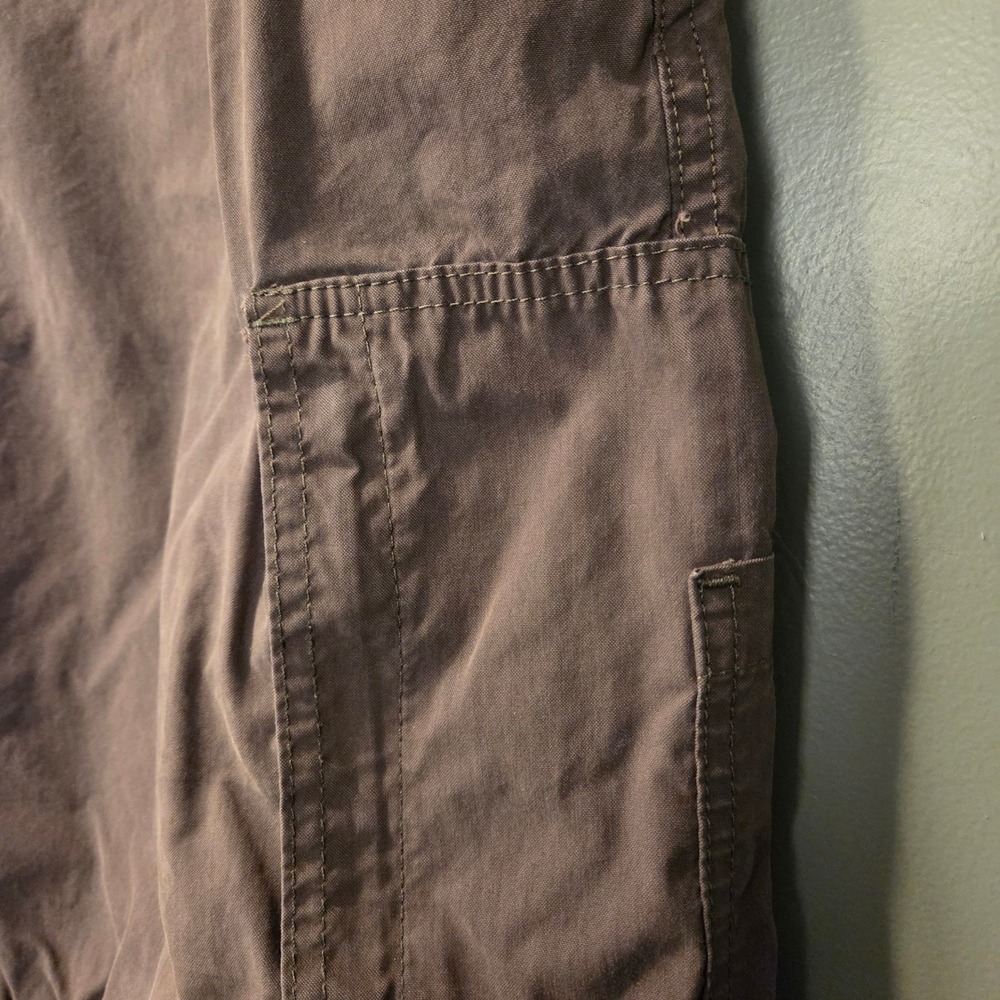 Sonoma Men's Convertible Zip Off Cargo Pants Size 36x29 Taupe Brown Cotton Nylon - Picture 6 of 11